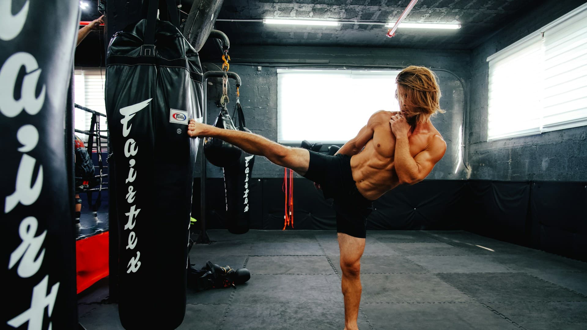 People working out together